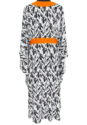Tulum – Feathers Kimono (Neon Orange)