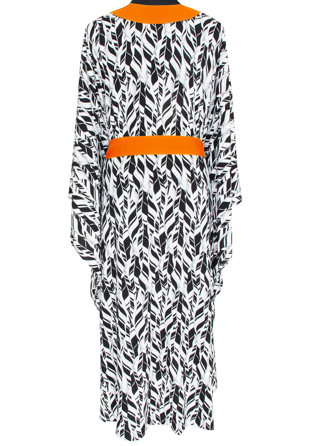 Tulum – Feathers Kimono (Neon Orange)