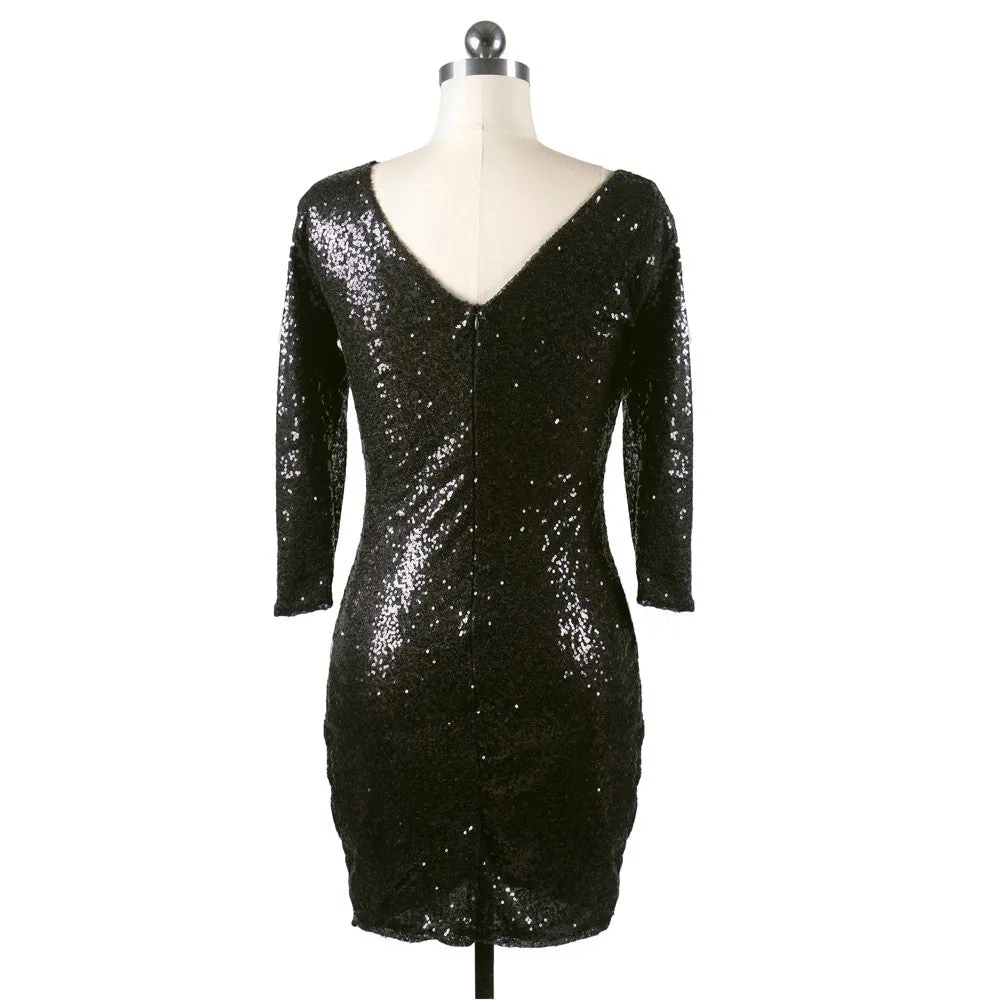 VenusFox Women Elegant Short Mini Pencil Dress