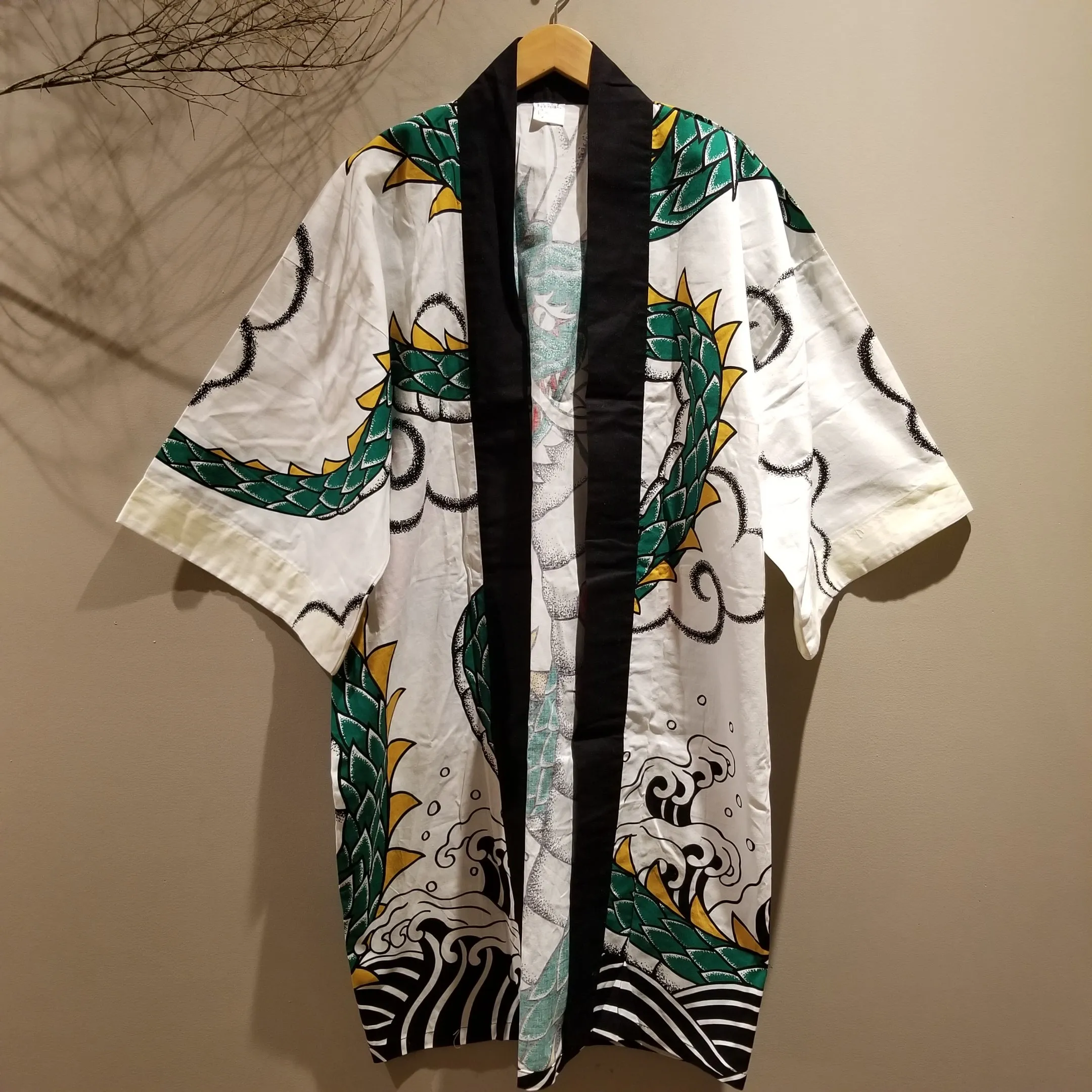 Vintage Green Dragon Long Hanten