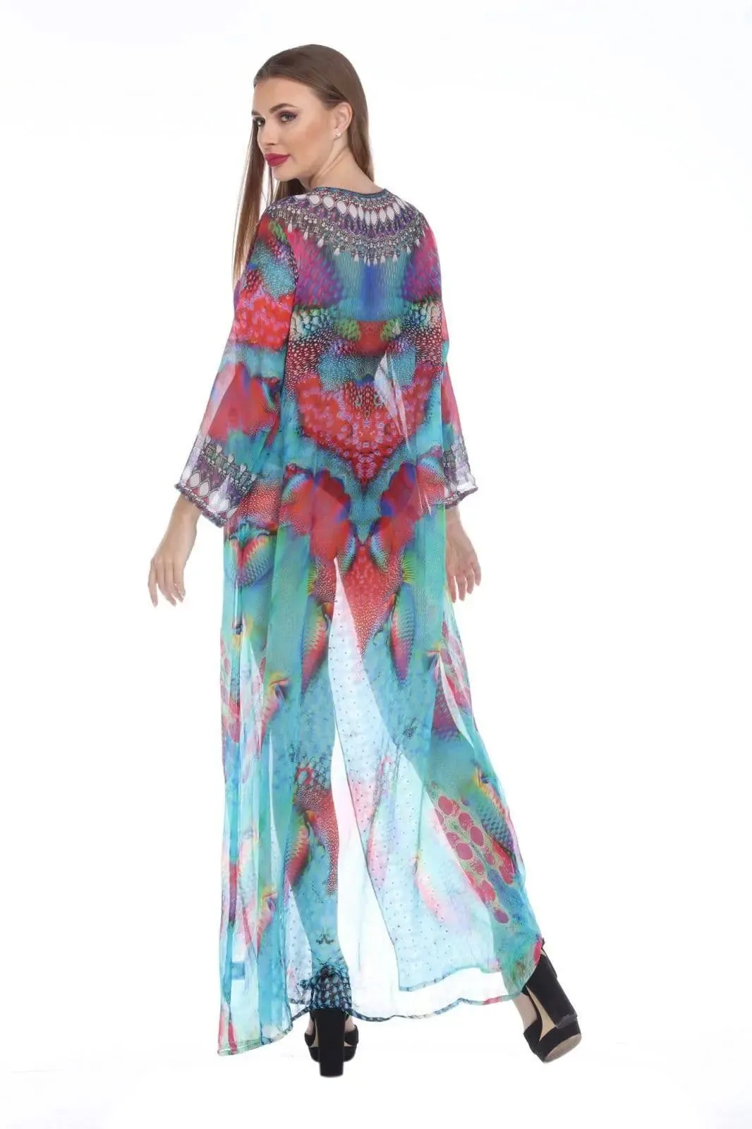 Wholesale Designer Cover-Up Kimonos For Women Available In Multi-Color Prints Made From Imported Polyester