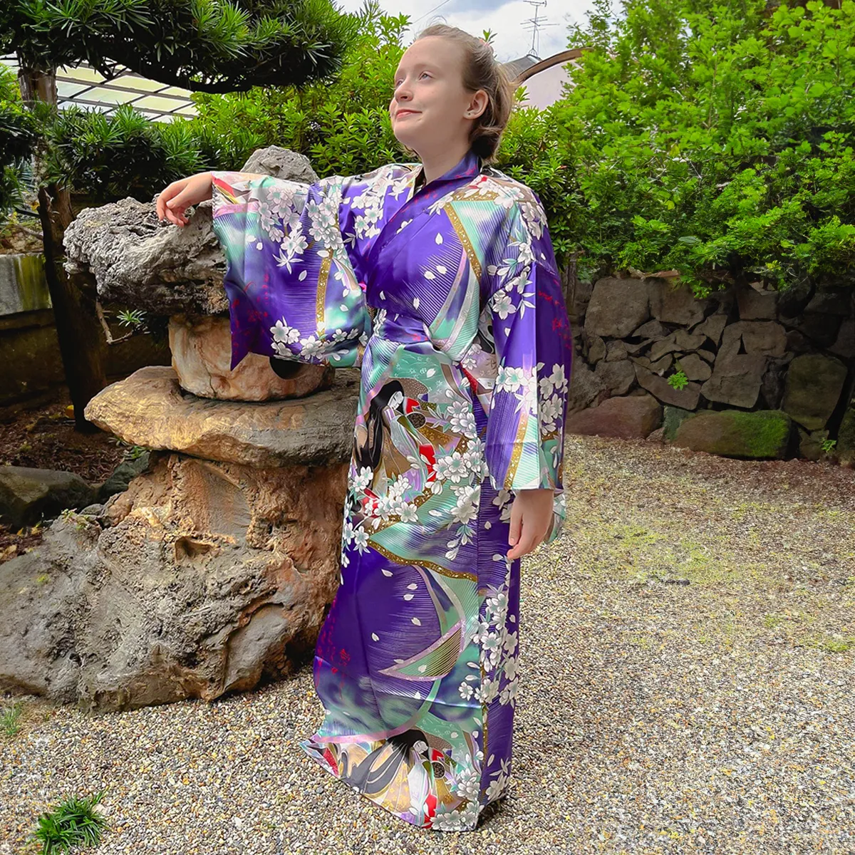 Women' Yukata: Maiko (Polyester)