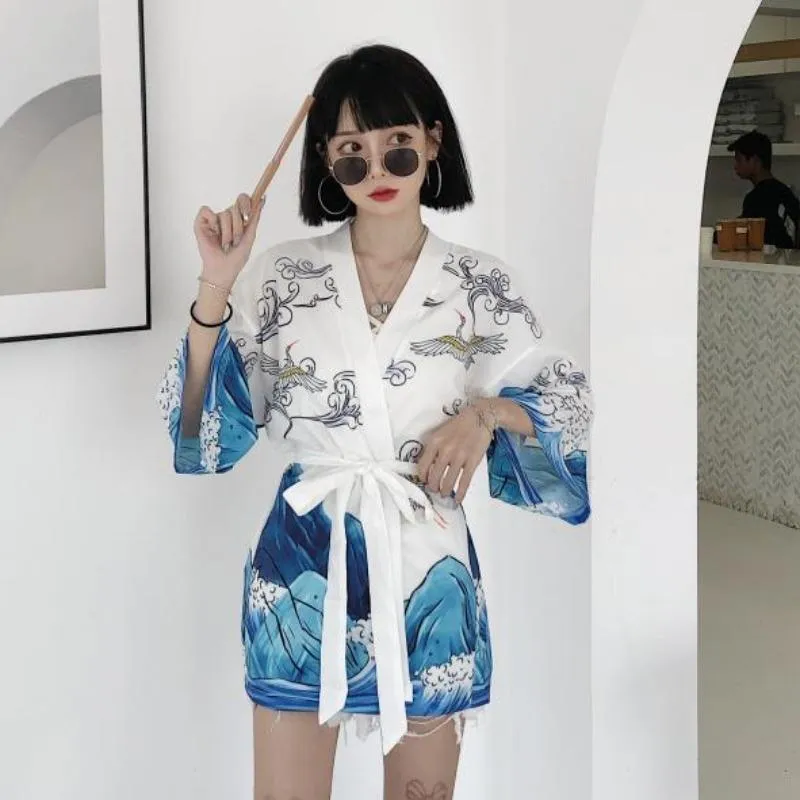 Women's Chinoiserie Retro Printed Loose Kimono