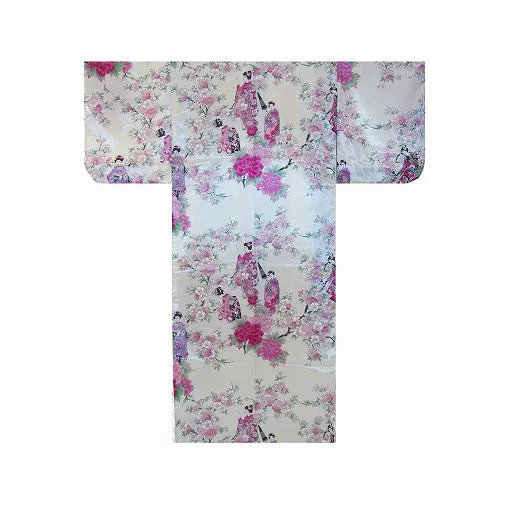 Women's Kimono: Maiko & Cherry Flowers (Polyester)