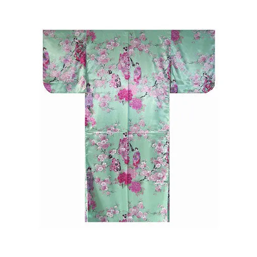 Women's Kimono: Maiko & Cherry Flowers (Polyester)