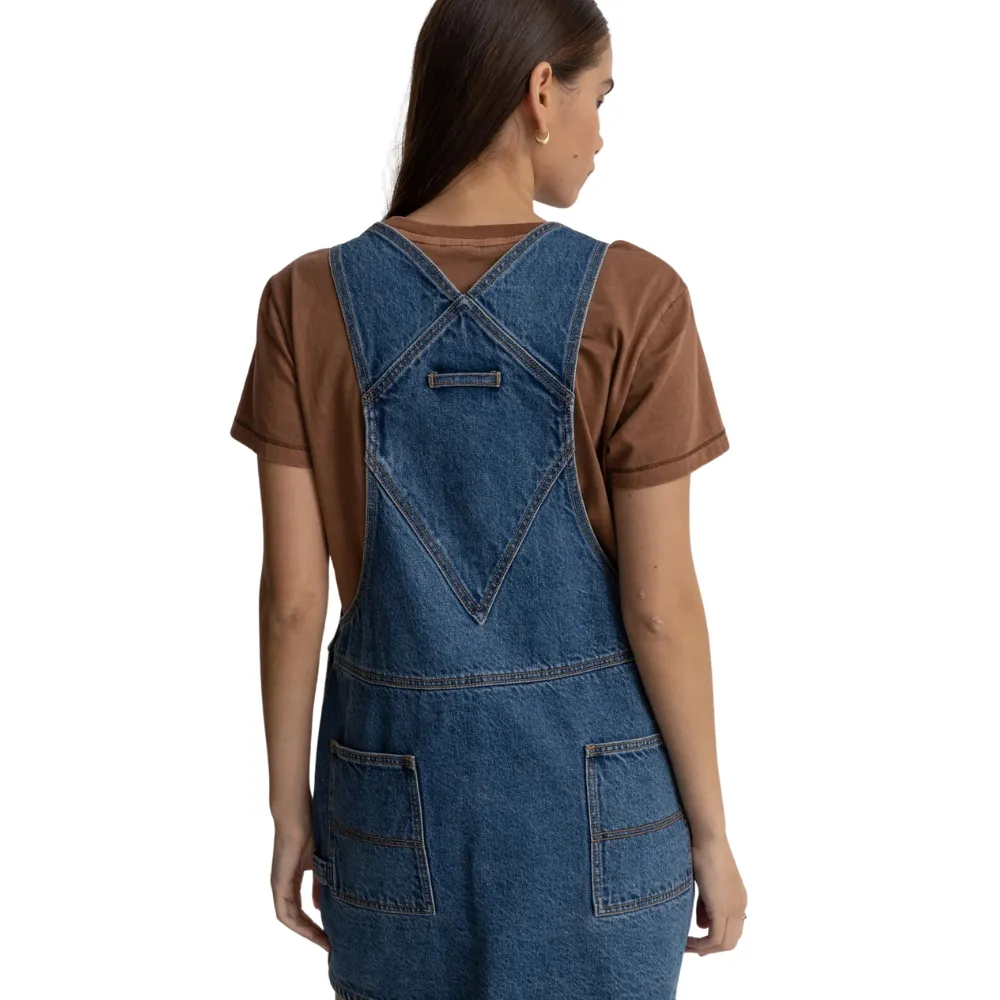 Womens Seaside Overall Dress Blue